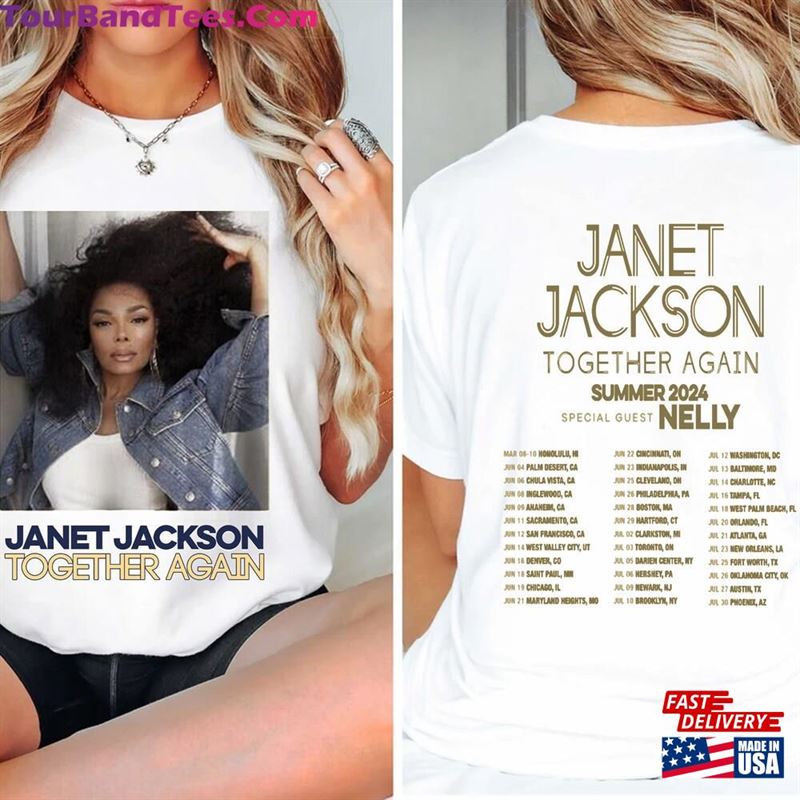 Janet Jackson Together Again Tour Shirt Summer Music Tee Hoodie Sweatshirt 29Uf201698 – Utopia Fashion