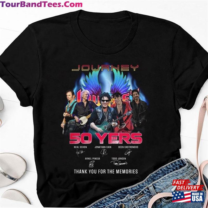 Journey Band Years Signature T-Shirt Freedom Tour Shirt Merch Unisex Sweatshirt 29Uf211805 – Utopia Fashion