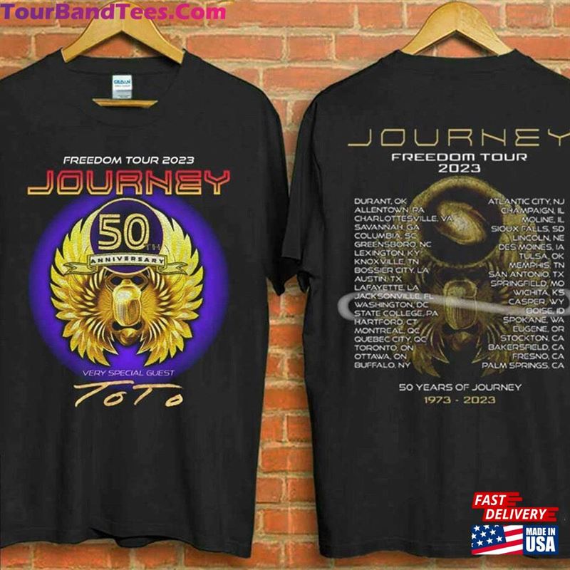 Journey Freedom Tour Shirt 50Th Anniversary Music T-Shirt Hoodie Sweatshirt 29Uf201642 – Utopia Fashion