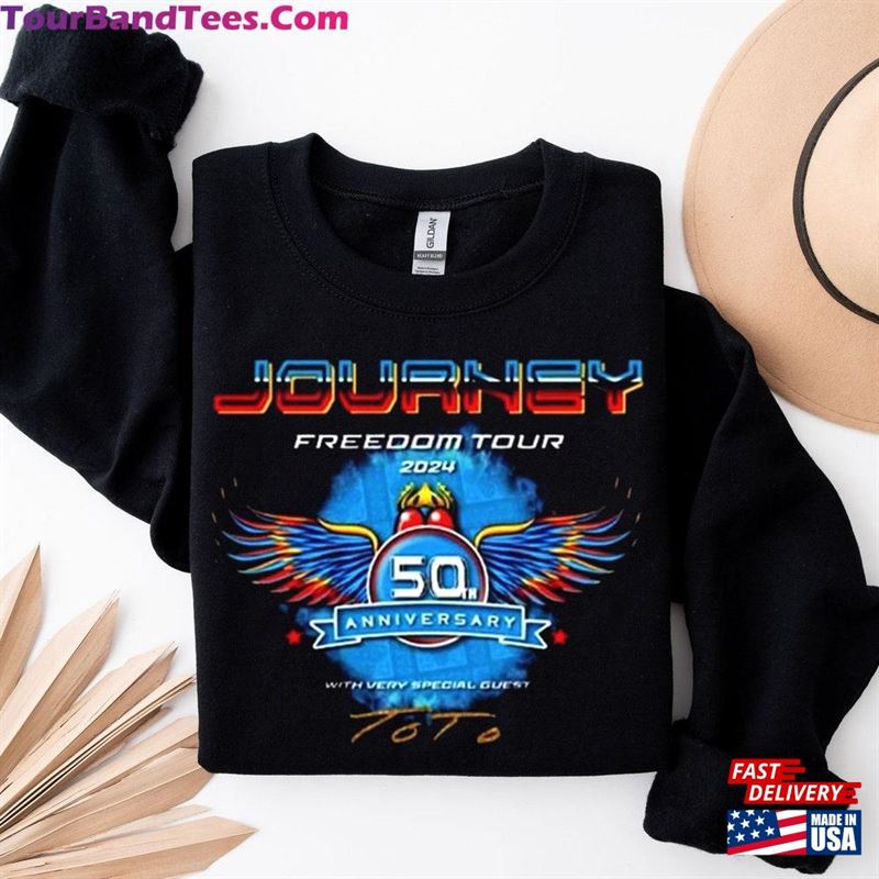 Journey Freedom Tour Shirt Band Tee With Toto Concert Unisex T-Shirt 29Uf194834 – Utopia Fashion