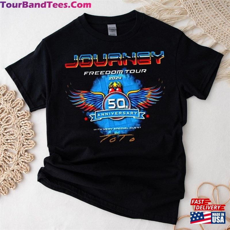 Journey Freedom Tour Shirt Band Tee With Toto Concert Unisex T-Shirt 29Uf194834 – Utopia Fashion