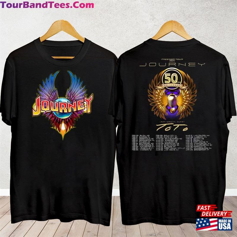 Journey Freedom Tour Shirt With Toto Concert Band Fan Unisex Classic 29Uf211739 – Utopia Fashion