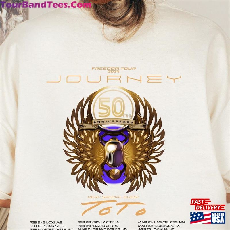 Journey Freedom Tour T-Shirt With Toto Concert Shirt Band Fan Unisex 29Uf211495 – Utopia Fashion