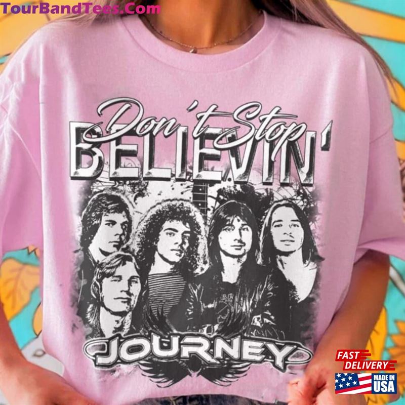 Journey Rock Band 90S Don’T Stop Believin Freedom Tour Fan Shirt Classic T-Shirt 29Uf193446 – Utopia Fashion