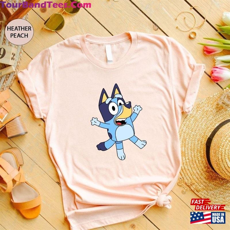 Jumping Bluey T-Shirt Dog Shirt Cartoon Unisex Classic 29Uf194413 – Utopia Fashion