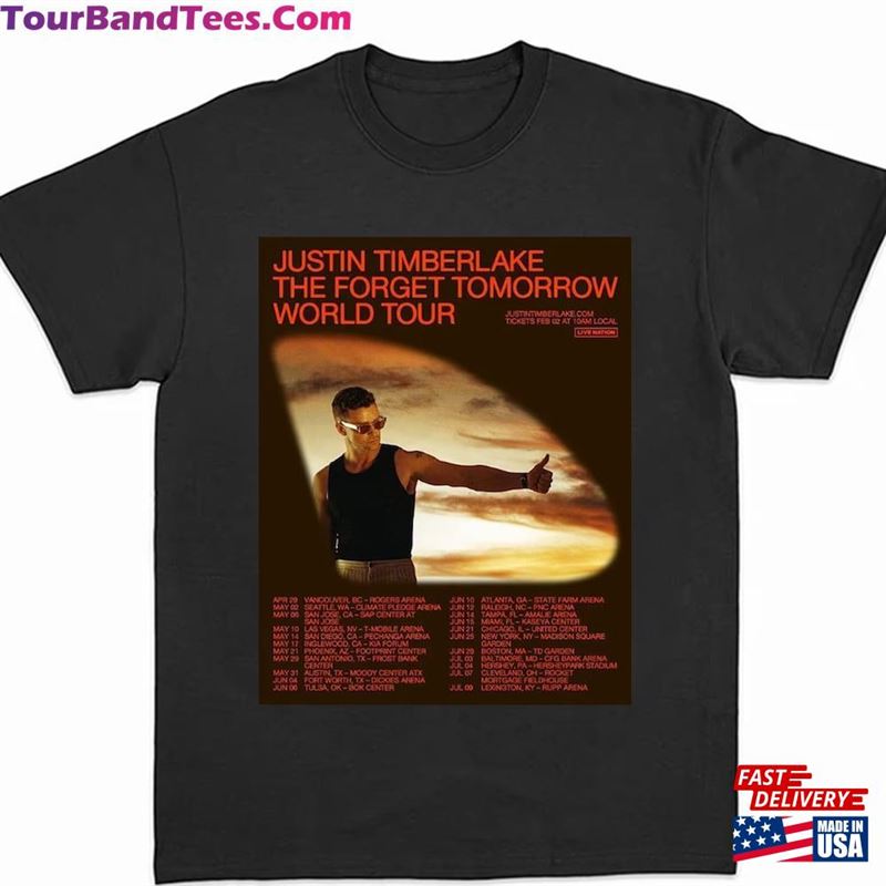 Justin Timberlake Announces North American Tour Shirt Sweatshirt Hoodie The Forget Tomorrow World T-Shirt 29Uf194574 – Utopia Fashion