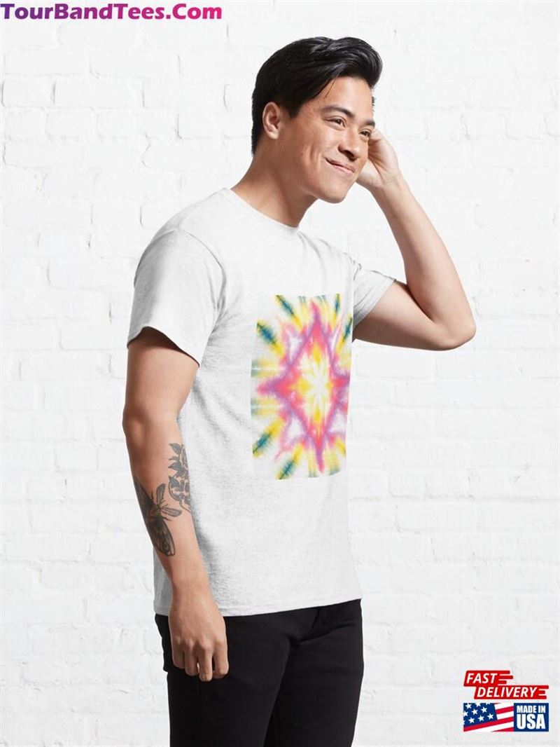 Kaleidoscope Dream Vibrant Watercolor Starburst Classic T-Shirt Unisex 29Uf193586 – Utopia Fashion