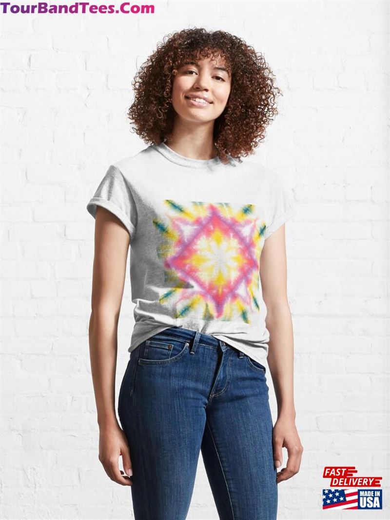 Kaleidoscope Dream Vibrant Watercolor Starburst Classic T-Shirt Unisex 29Uf193586 – Utopia Fashion