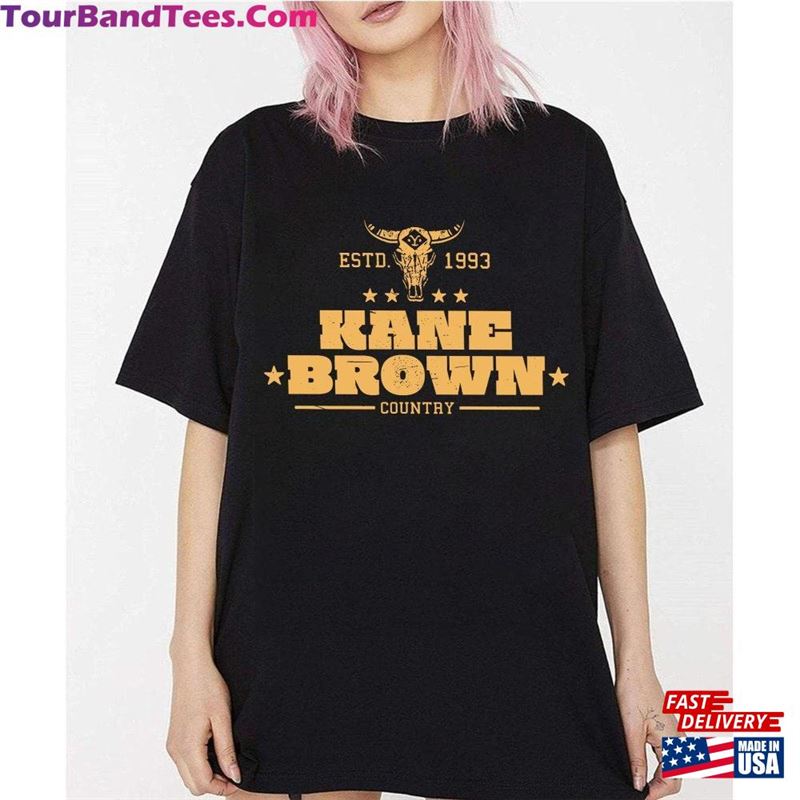 Kane Brown Shirt Country Music T-Shirt Bullhead Classic 29Uf193653 – Utopia Fashion