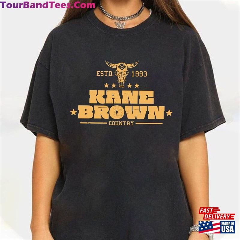 Kane Brown Shirt Country Music T-Shirt Bullhead Classic 29Uf193653 – Utopia Fashion