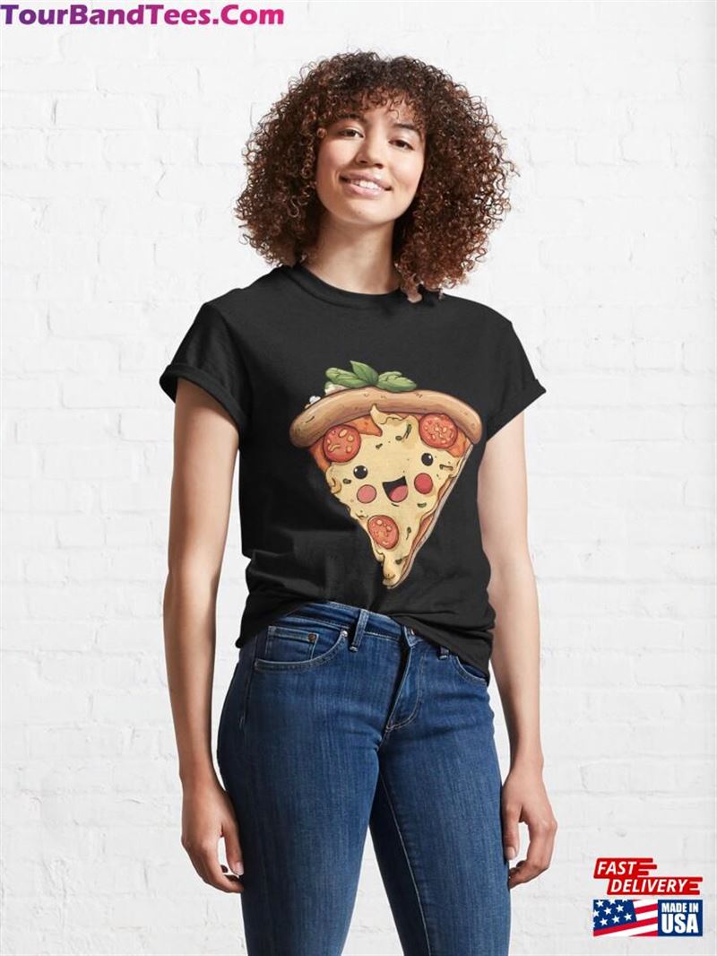 Kawaii Pizza Classic T-Shirt Sweatshirt 29Uf192163 – Utopia Fashion