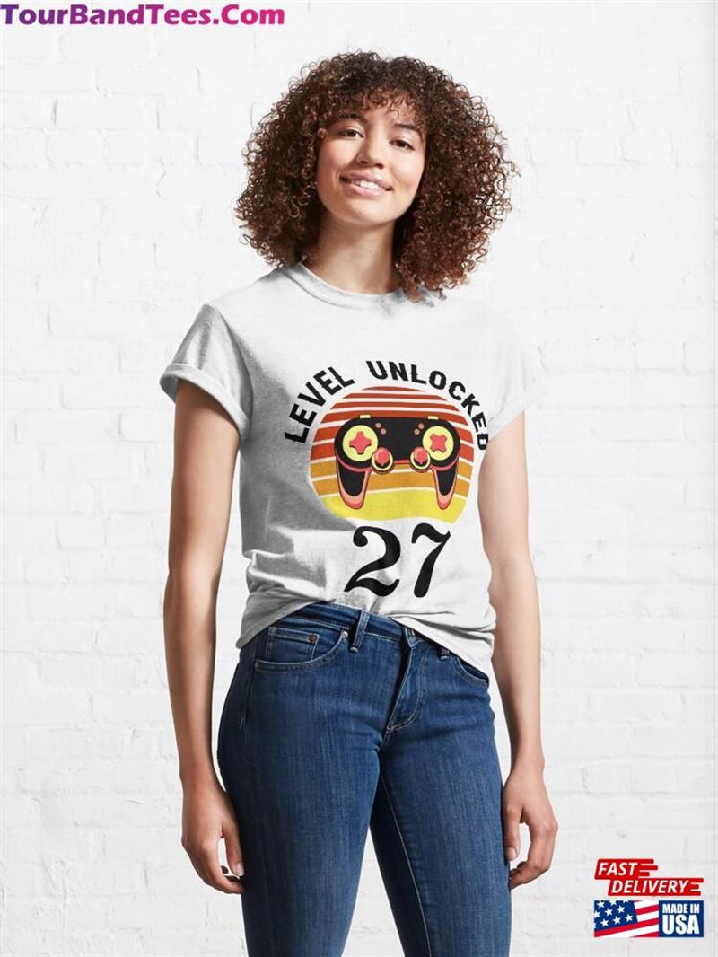 Level Unlocked Birthday Years Old Classic T-Shirt 29Uf192680 – Utopia Fashion