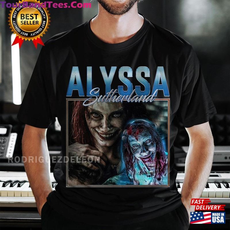 Limited Alyssa Sutherland Vintage T-Shirt Gift For Women And Man Unisex Evil Dead Rise Movie Sweatshirt 29Uf201425 – Utopia Fashion