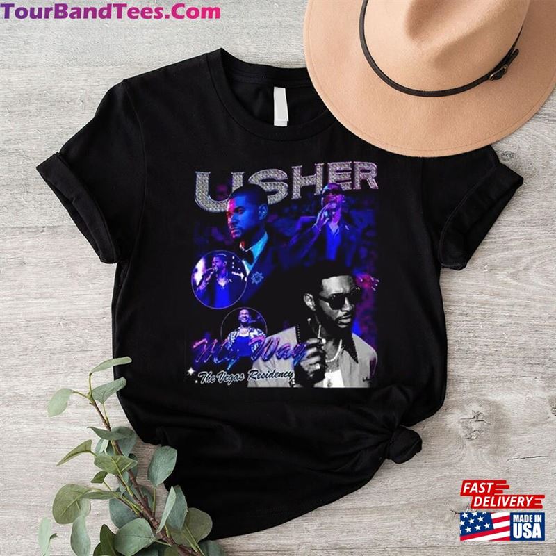 Limited Rapper Usher Shirt Vintage 90S My Way The Vegas Residency Tour Hoodie T-Shirt 29Uf193108 – Utopia Fashion