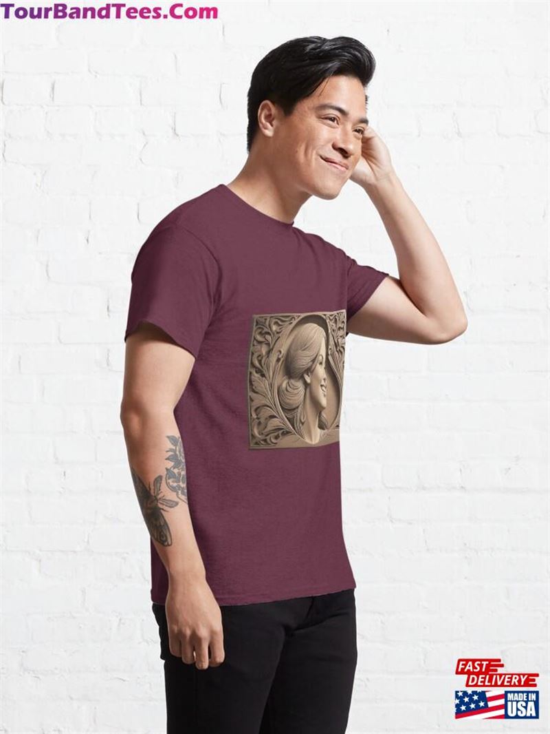 Linocut Classic T-Shirt Unisex 29Uf194864 – Utopia Fashion