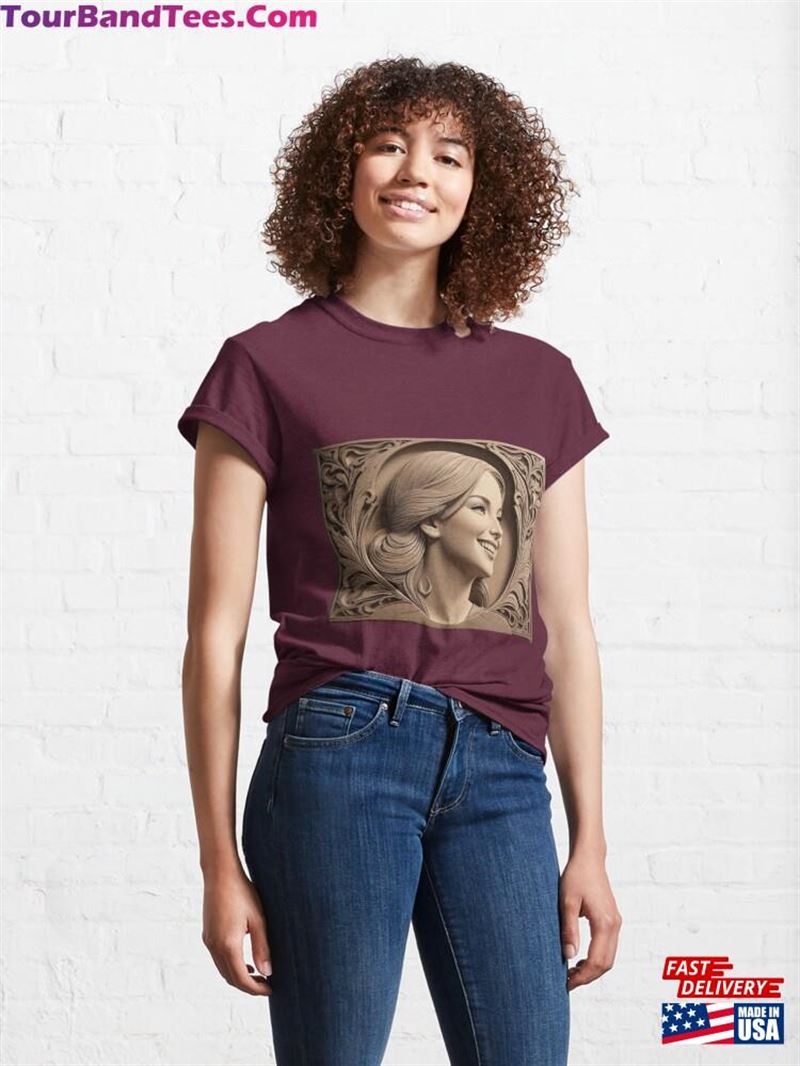 Linocut Classic T-Shirt Unisex 29Uf194864 – Utopia Fashion