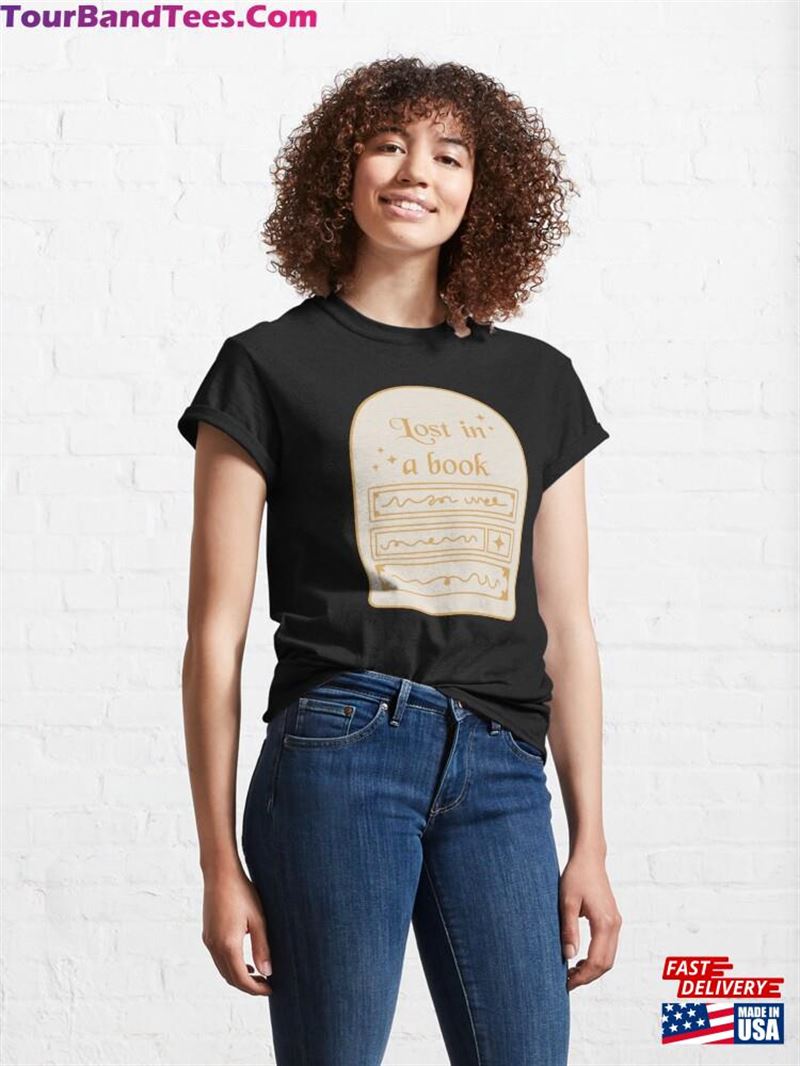 Lost In A Book Bookish Quotes Classic T-Shirt 29Uf193493 – Utopia Fashion