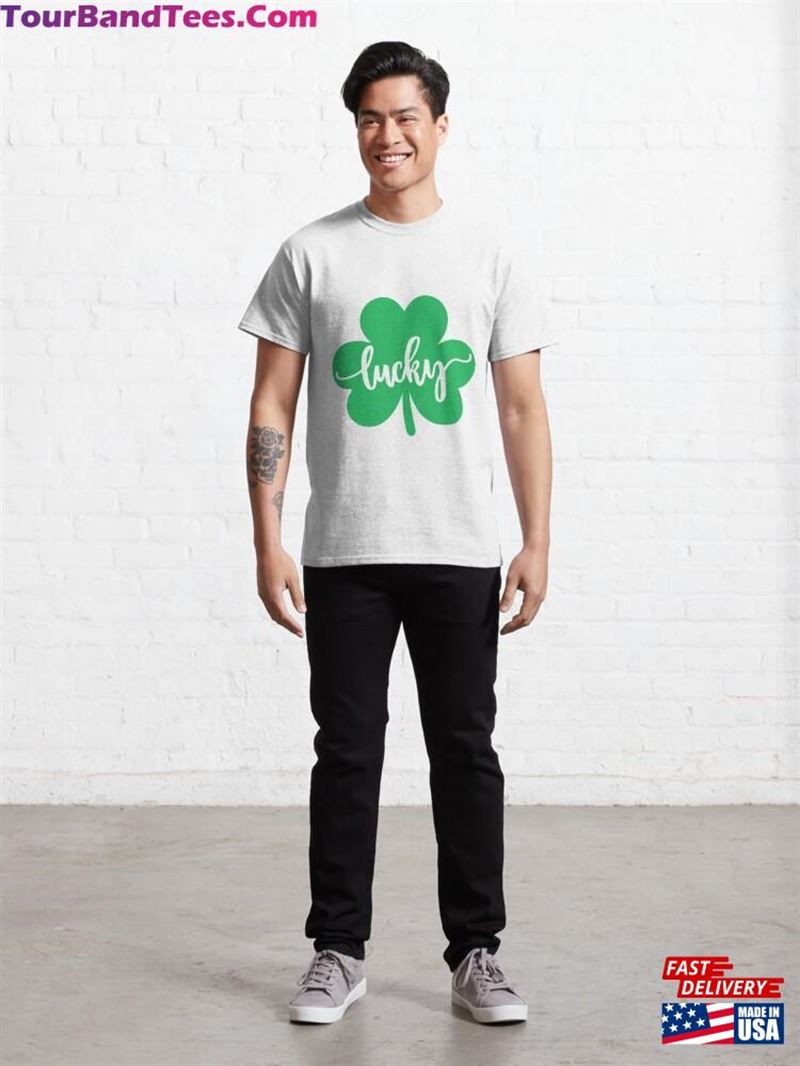 Lucky Clover Green Shamrock St Patricks Day Classic T-Shirt Sweatshirt Hoodie 29Uf201557 – Utopia Fashion