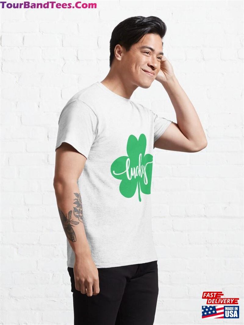 Lucky Clover Green Shamrock St Patricks Day Classic T-Shirt Sweatshirt Hoodie 29Uf201557 – Utopia Fashion