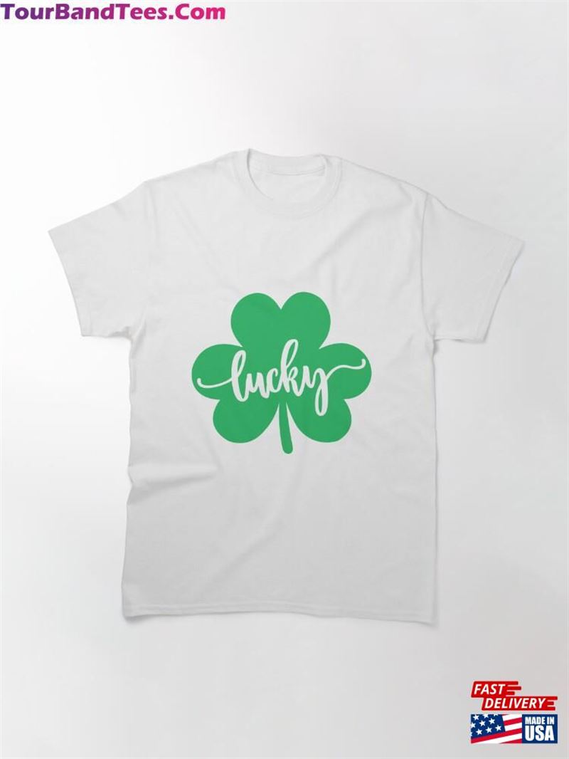 Lucky Clover Green Shamrock St Patricks Day Classic T-Shirt Unisex 29Uf202030 – Utopia Fashion