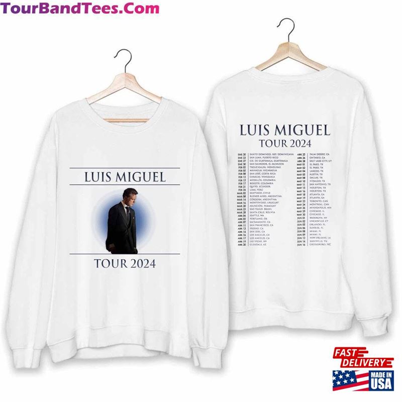 Luis Miguel Tour Shirt Fan Concert For Sweatshirt Classic 29Uf194234 – Utopia Fashion