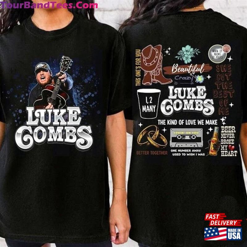 Luke Combs Tour Growing Up And Getting Old Unisex T-Shirt Merch Country Music Tee 29Uf191855 – Utopia Fashion