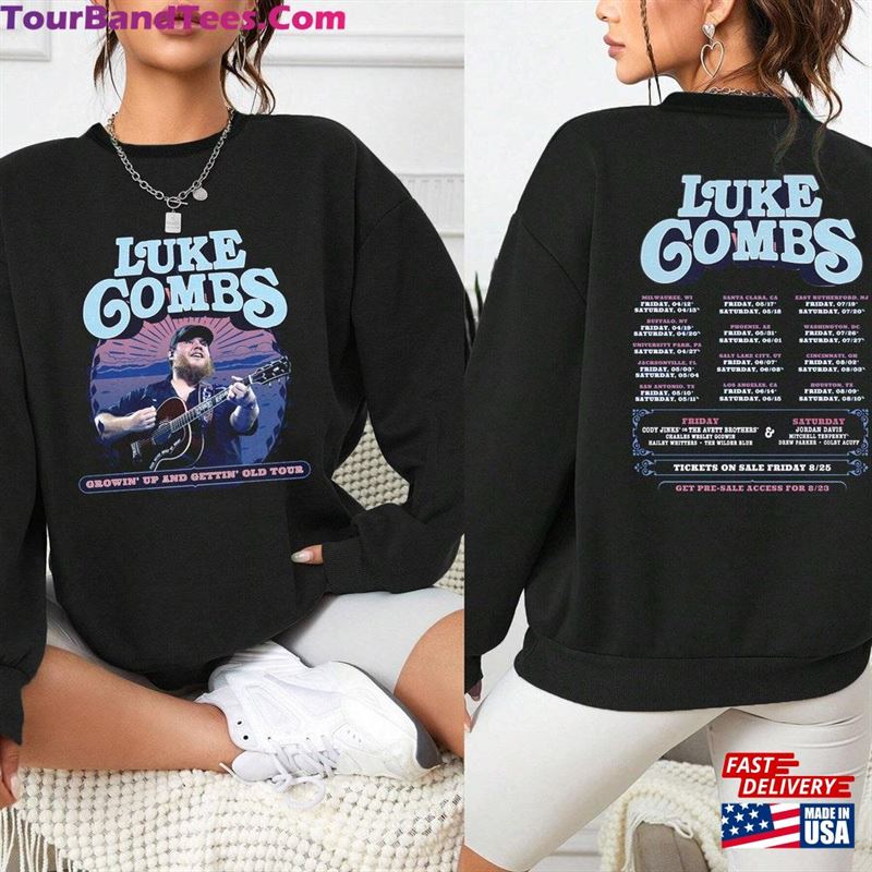 Luke Combs Tour Shirt Growing Up And Getting Old T-Shirt Country Music Fan Sweatshirt Hoodie 29Uf192836 – Utopia Fashion