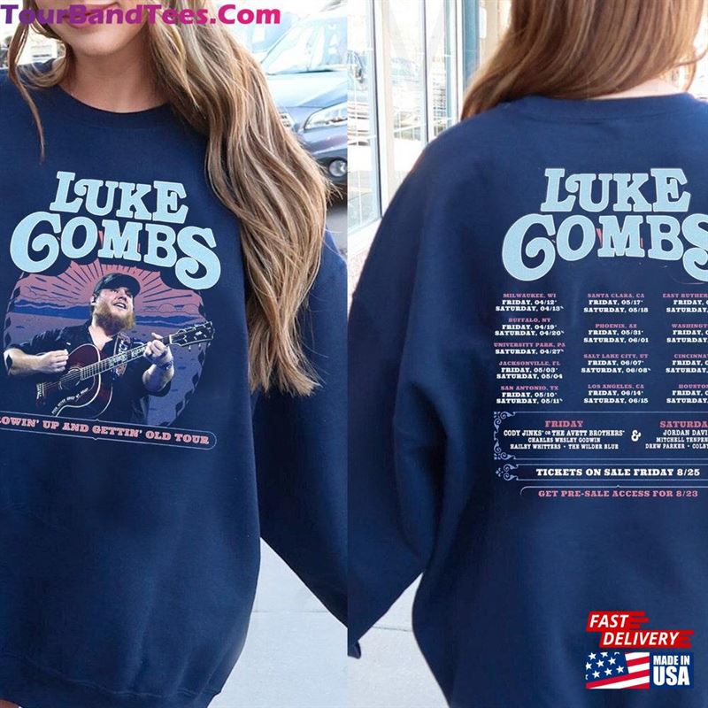 Luke Combs Tour Shirt Growing Up And Getting Old T-Shirt Country Music Fan Sweatshirt Hoodie 29Uf192836 – Utopia Fashion