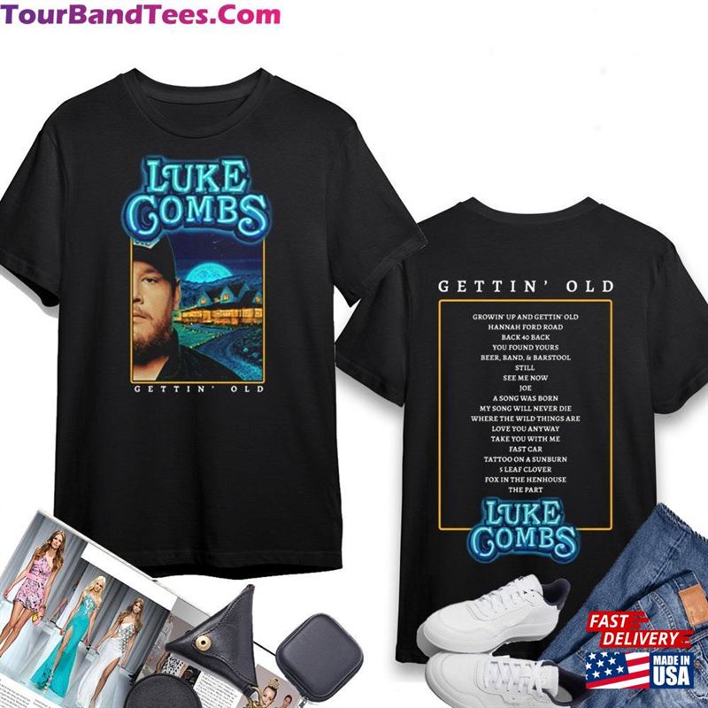 Luke Combs Tour T-Shirt Growing Up And Getting Old Shirt Vintage Unisex 29Uf193536 – Utopia Fashion