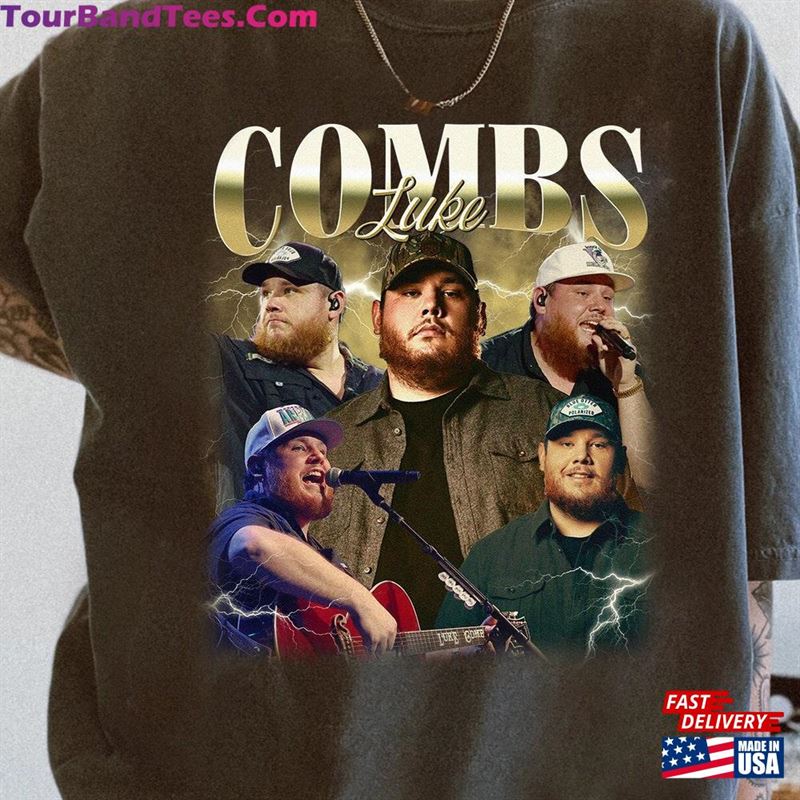 Luke Combs Homage Shirt Tour Growing Up And Getting Old T-Shirt Classic Unisex 29Uf192968 – Utopia Fashion