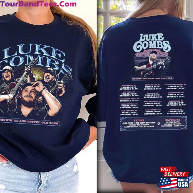 Luuke Coombs Tour Sweatshirt Growing Up And Getting Old T-Shirt Country Music Singer Unisex 29Uf192264 – Utopia Fashion