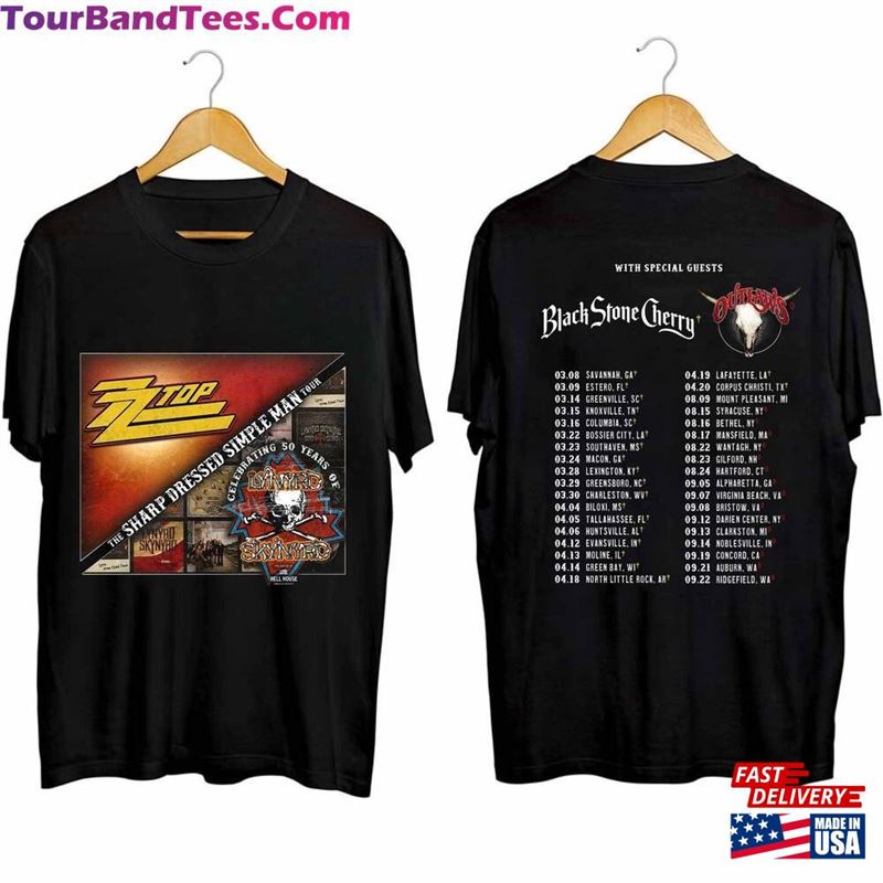 Lynyrd Skynyrd Zz Top Tour Shirt World Sweatshirt Hoodie T-Shirt 29Uf206870 – Utopia Fashion