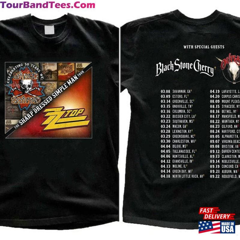 Lynyrd Skynyrd Zz Top Tour Shirt World Tee Classic Unisex 29Uf193639 – Utopia Fashion