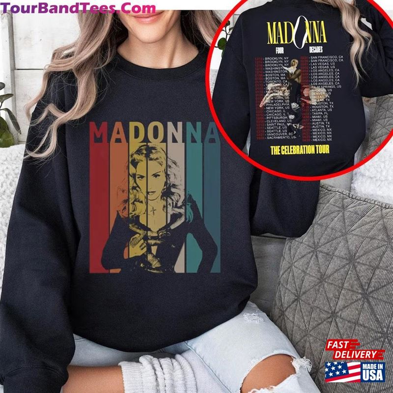 Madonna 90S Vintage Shirt Tour The Celebration T-Shirt Four Decades Sweatshirt Hoodie 29Uf202045 – Utopia Fashion