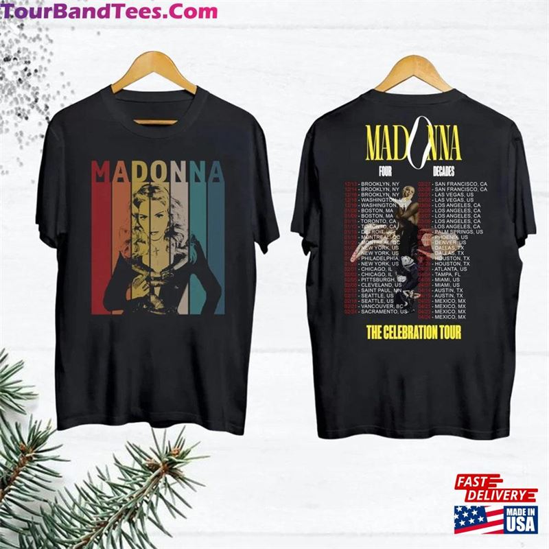 Madonna 90S Vintage Shirt Tour The Celebration T-Shirt Four Decades Unisex 29Uf211795 – Utopia Fashion