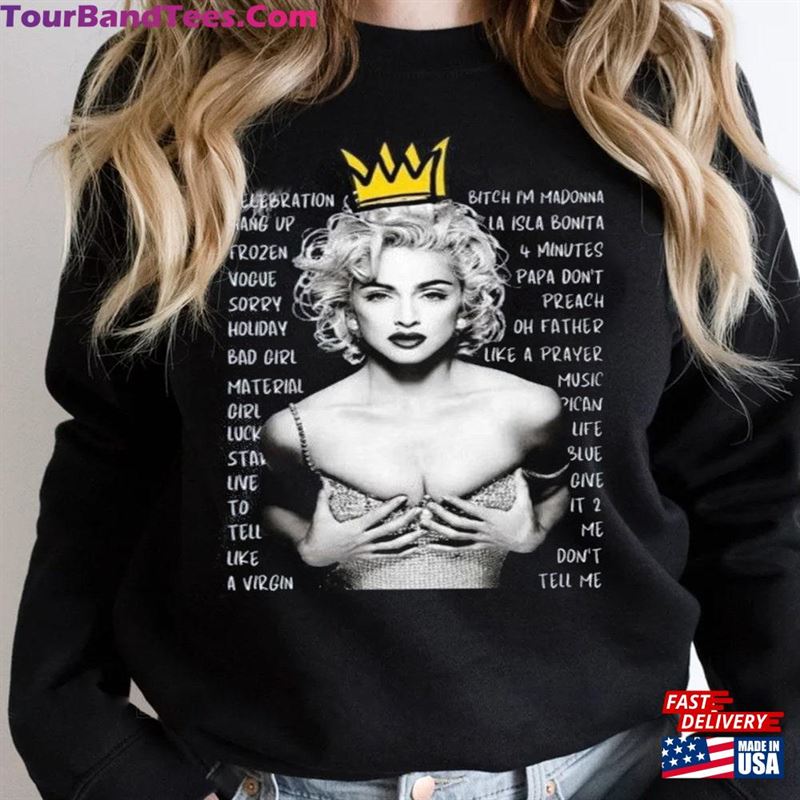 Madonna Shirt The Tour Four Decades T-Shirt Celebration Sweatshirt Hoodie 29Uf201755 – Utopia Fashion