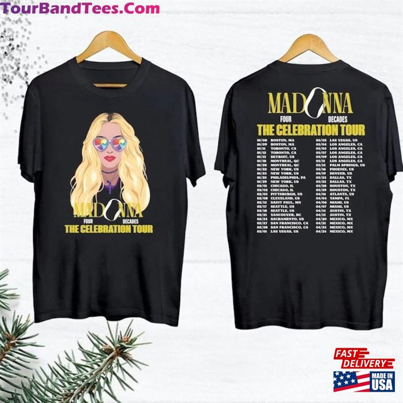 Madonna The Celebration Tour T-Shirt Shirt Fan Gifts Vintage Unisex Classic 29Uf193703 – Utopia Fashion