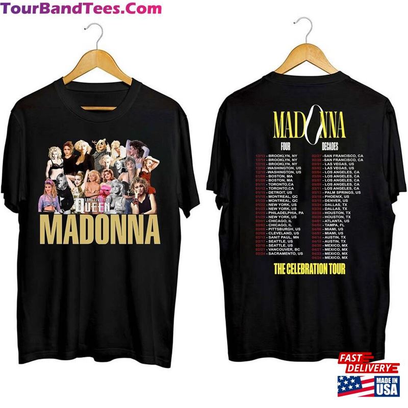 Madonna The Celebration Tour Four Decades Sided Shirt Concert Tee Vintage Hoodie T-Shirt 29Uf193183 – Utopia Fashion