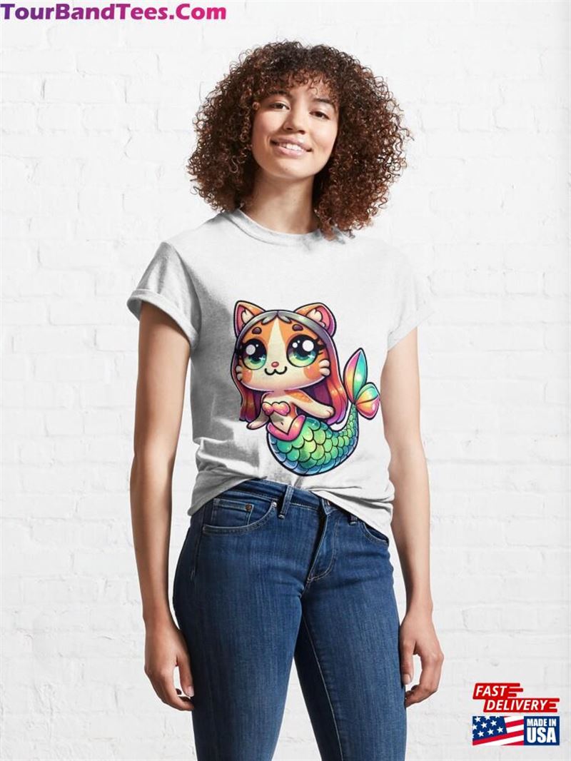 Mermaid Cat Fantasy Feline Siren Hoodie T-Shirt 29Uf193652 – Utopia Fashion