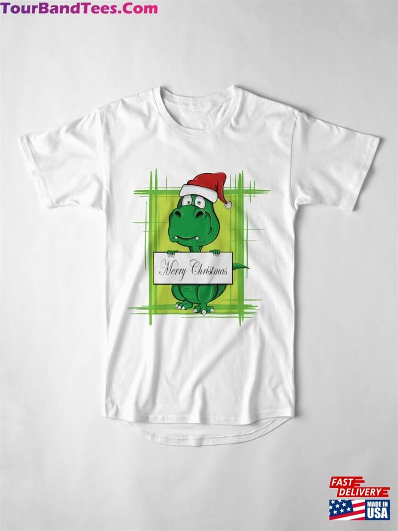 Merry Christmas Cute T Rex Long T-Shirt Sweatshirt 29Uf193861 – Utopia Fashion