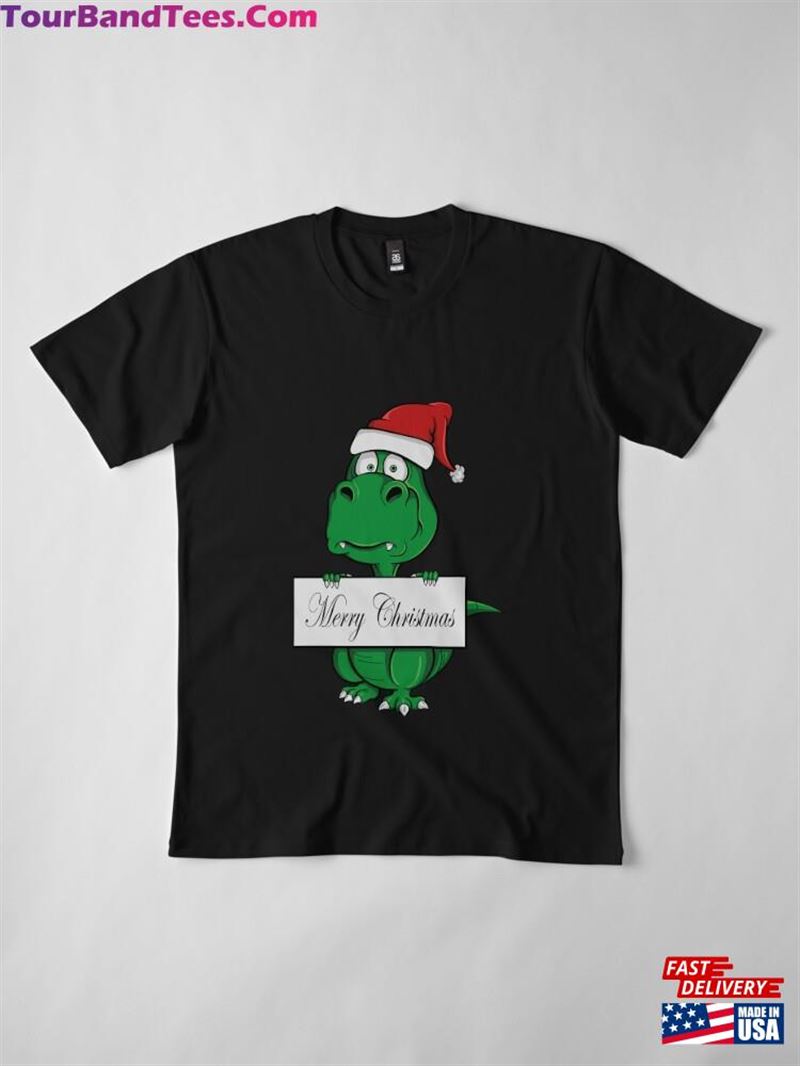 Merry Christmas Cute T Rex Premium T-Shirt Unisex Classic 29Uf193964 – Utopia Fashion