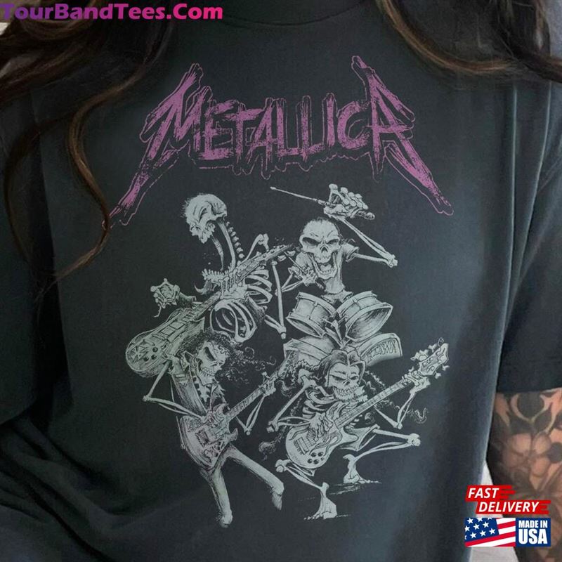 Metallica World Tour Music Rock Festival Shirt Skeleton Tee T-Shirt Unisex 29Uf193231 – Utopia Fashion