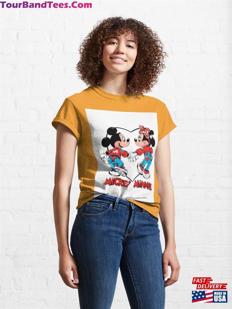 Micky Amp Minnie Art Print Design Classic T-Shirt Sweatshirt 29Uf211665 – Utopia Fashion