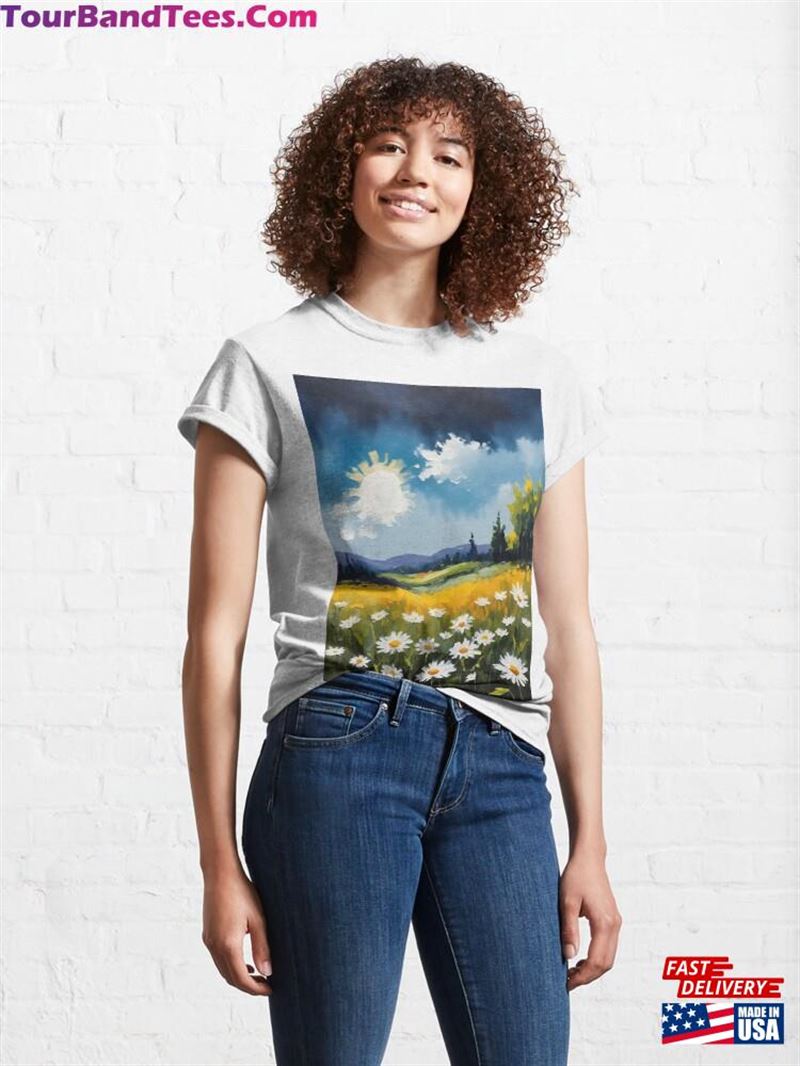 Modern Acrylic Painting Drawing Classic T-Shirt Unisex 29Uf211623 – Utopia Fashion