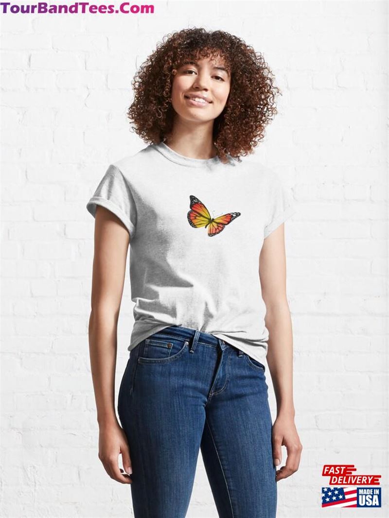 Monarch Butterfly Sticker Classic T-Shirt 29Uf211541 – Utopia Fashion