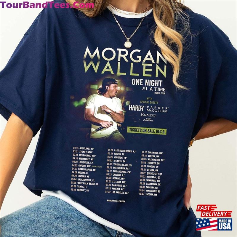 Morgan Wallen Sweatshirt One Night At A Time Shirt Tour Unisex 29Uf211746 – Utopia Fashion