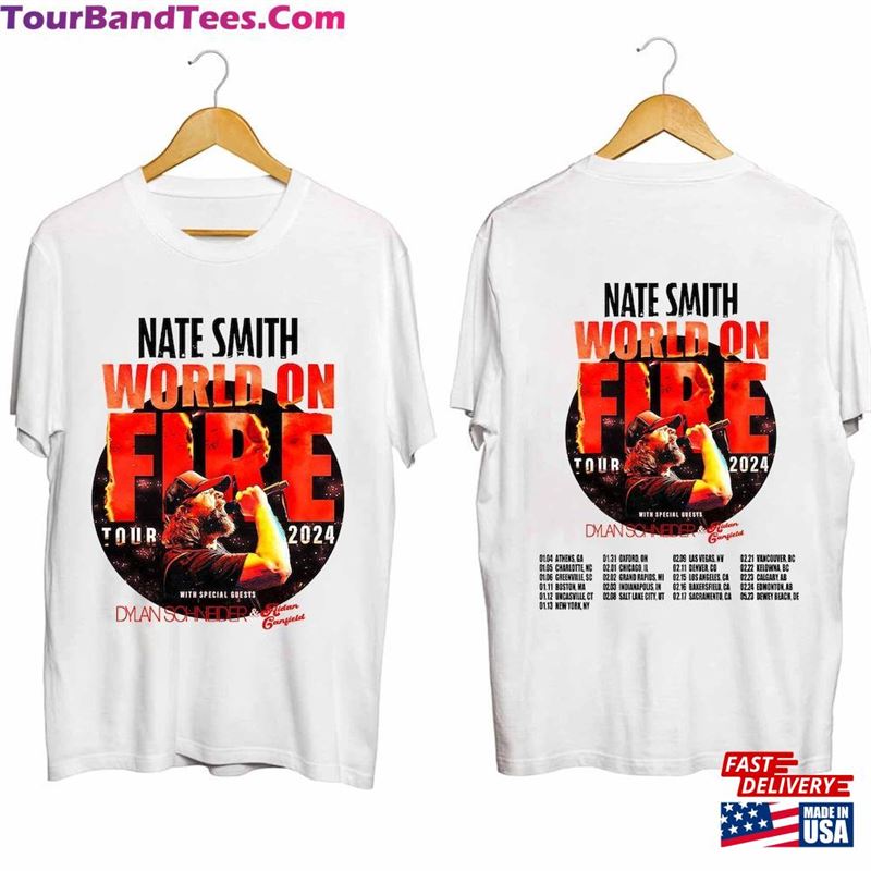 Nate Smith World On Fire Tour Shirt Fan Concert Hoodie Unisex 29Uf194092 – Utopia Fashion