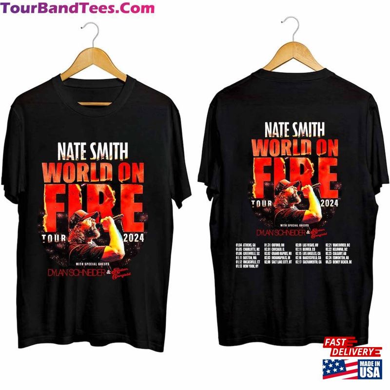 Nate Smith World On Fire Tour Shirt Fan Concert Hoodie Unisex 29Uf194092 – Utopia Fashion