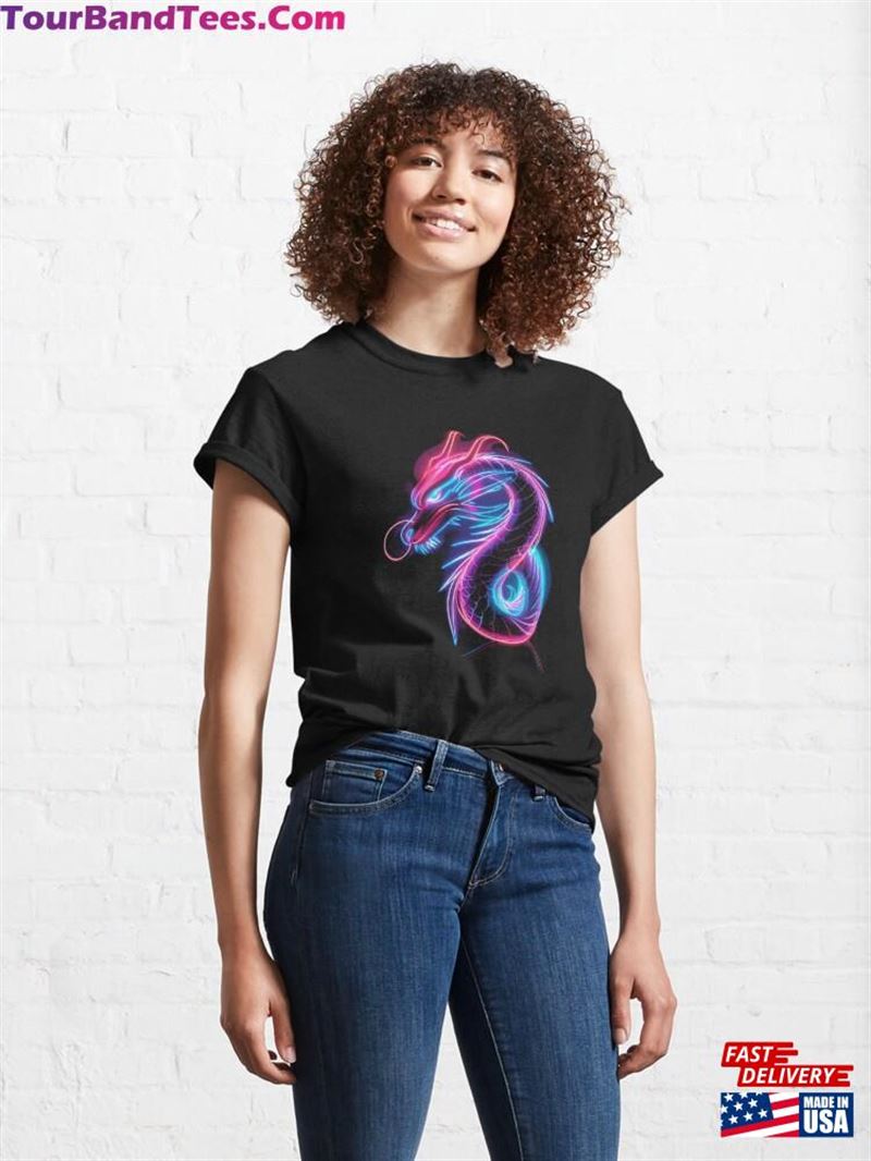 Neon Dragon Awesome Classic T-Shirt Sweatshirt Hoodie 29Uf201842 – Utopia Fashion