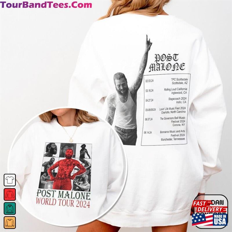 New Popular Post Mal0Ne Tour Cotton Unisex All Size T-Shirt Posty Retro 90S Sweatshirt 19124Vlrd 29Uf206613 – Utopia Fashion